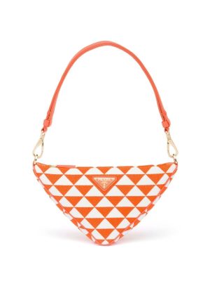 Prada embroidered jacquard mini bag
