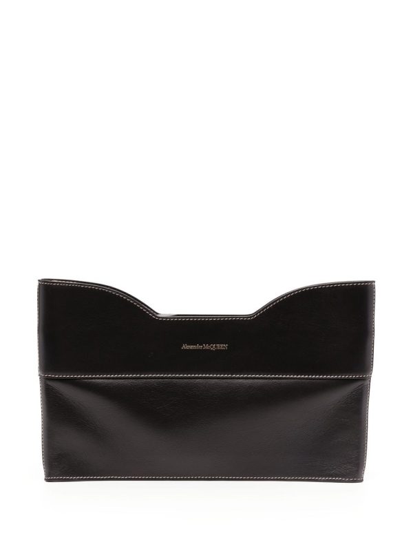 Alexander McQueen leather clutch bag