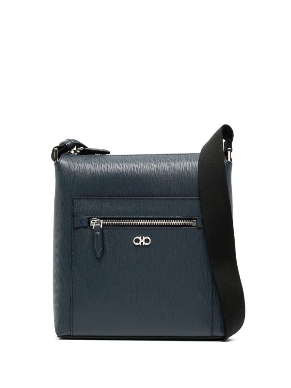 Ferragamo Gancini leather crossbody bag