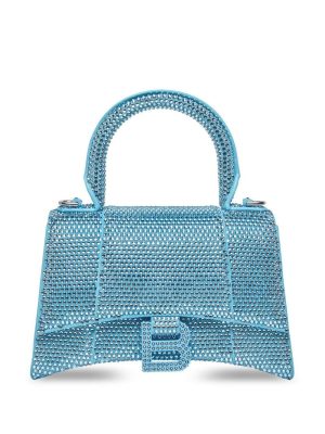 Balenciaga Hourglass crystal-embellished shoulder bag
