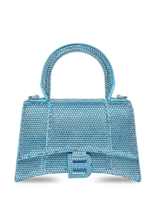 Balenciaga Hourglass crystal-embellished shoulder bag
