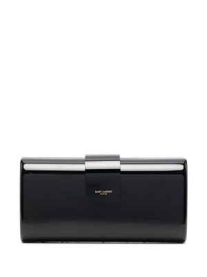 Saint Laurent patent box clutch bag
