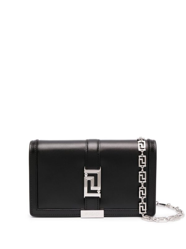 Versace Greca Goddess leather clutch bag