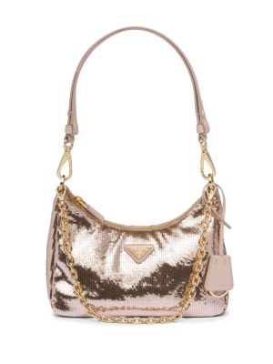 Prada Re-Nylon sequinned mini bag