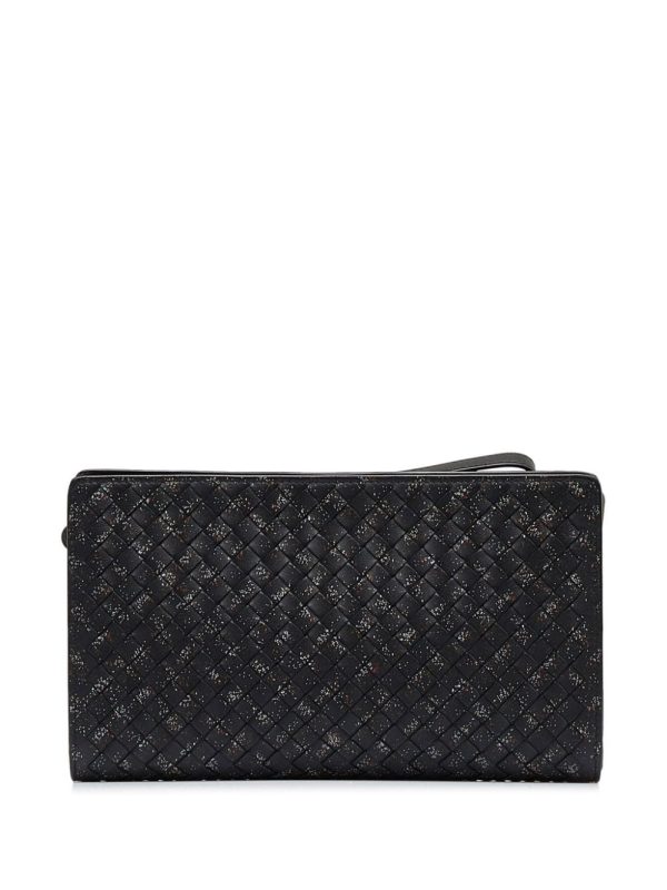 Bottega Veneta   Intrecciato-weave clutch bag