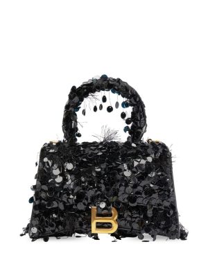 Balenciaga Hourglass XS sequin-embellished bag