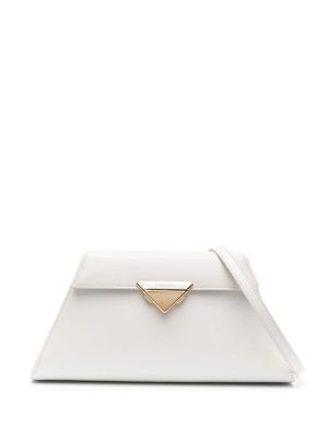 Prada triangle-logo leather shoulder bag