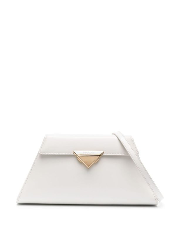 Prada triangle-logo leather shoulder bag