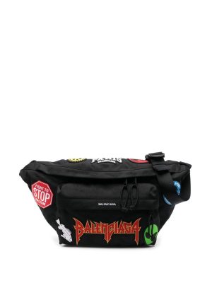 Balenciaga logo-patch belt bag