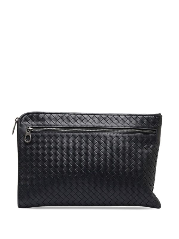 Bottega Veneta   Intrecciato zipped clutch