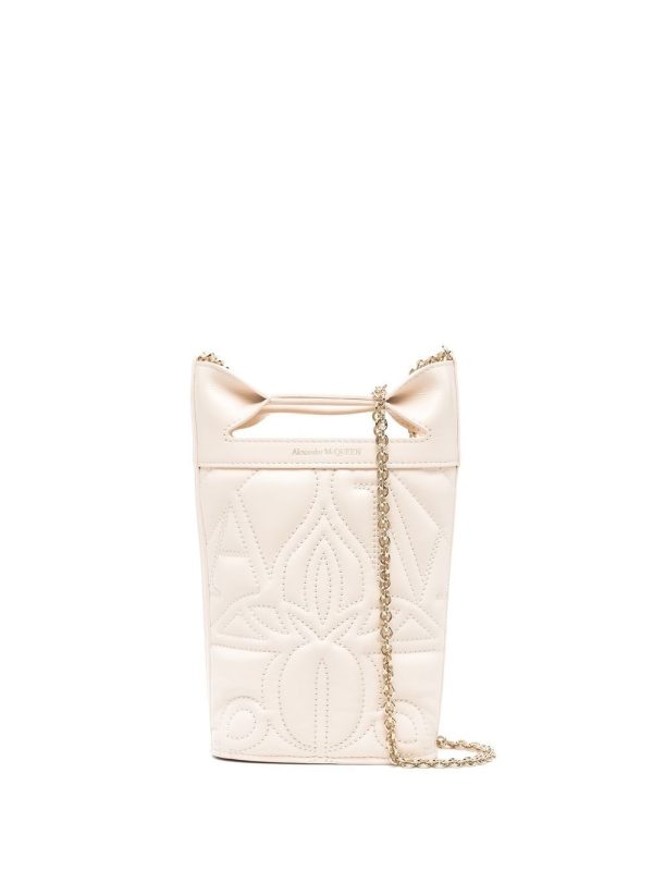 Alexander McQueen quilted leather bucket bag