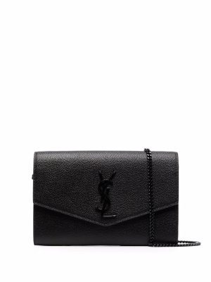 Saint Laurent envelope leather clutch bag