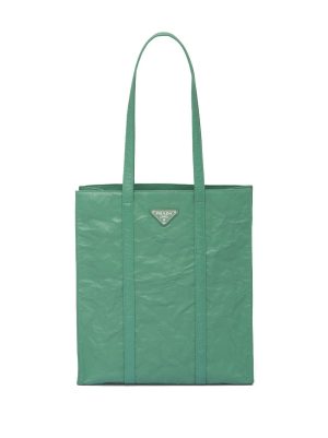 Prada small antique nappa leather tote