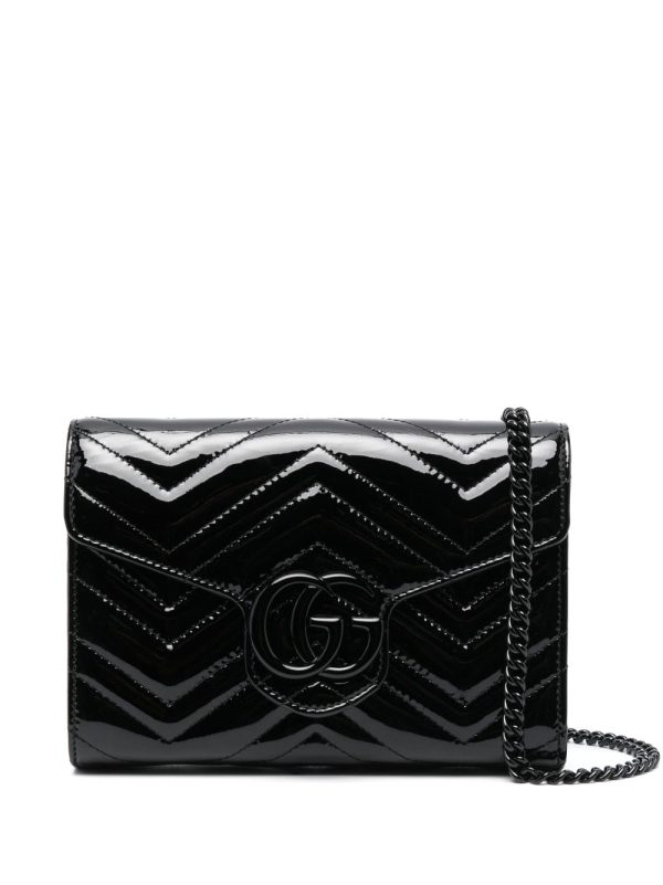 Gucci Double G matelassé leather shoulder bag