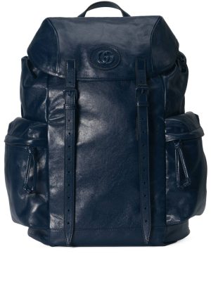 Gucci Double-G leather backpack