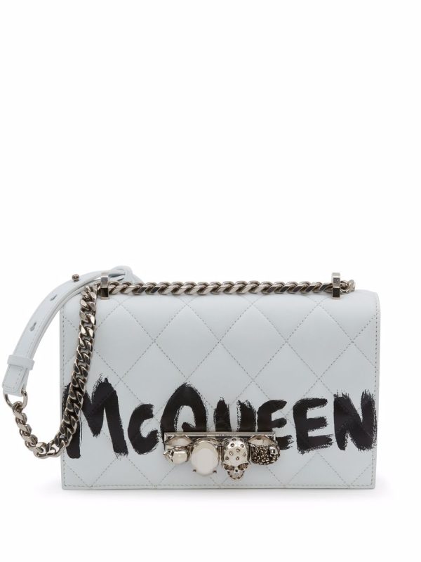 Alexander McQueen logo-print cross-body bag