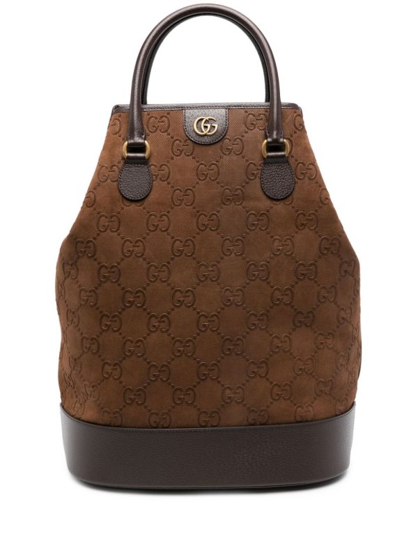 Gucci GG suede duffle bag