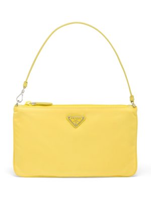 Prada Re-Nylon logo-plaque shoulder bag