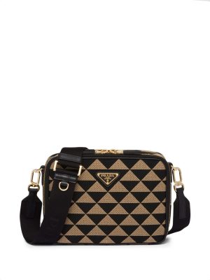 Prada Symbole embroidered messenger bag