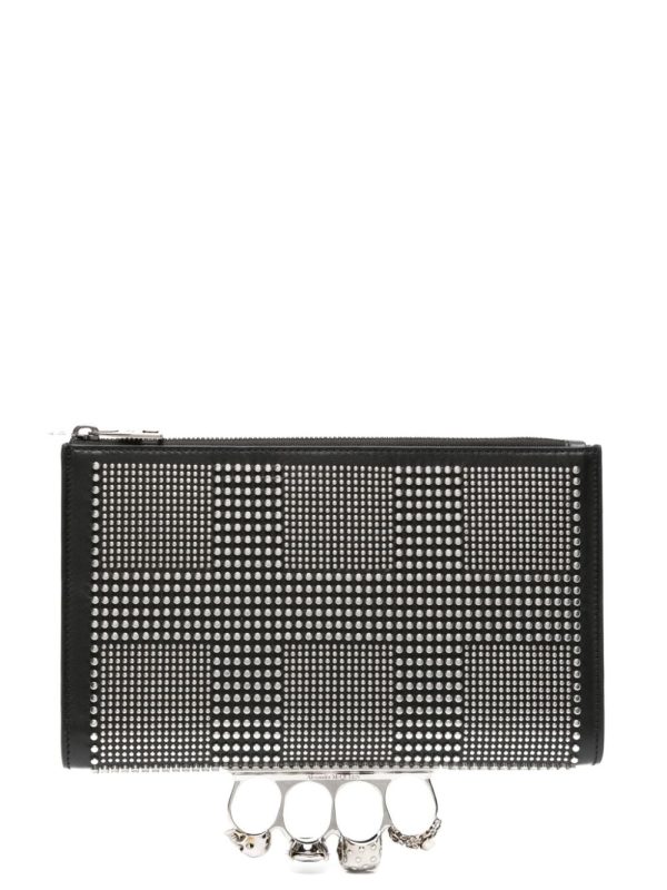 Alexander McQueen The Knuckle studded clutch bag