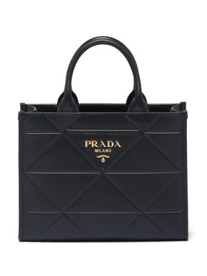 Prada small Symbole leather tote bag