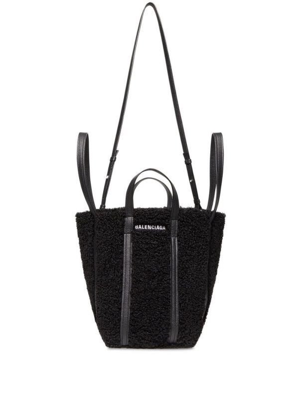 Balenciaga Everyday faux-shearling tote bag