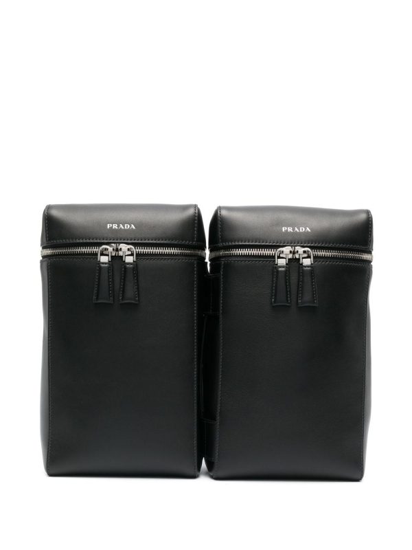 Prada Double leather backpack