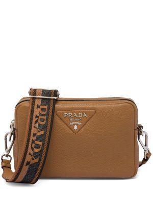 Prada triangle-logo-plaque crossbody/shoulder bag