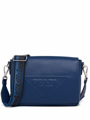 Prada logo-embossed Saffiano leather bag