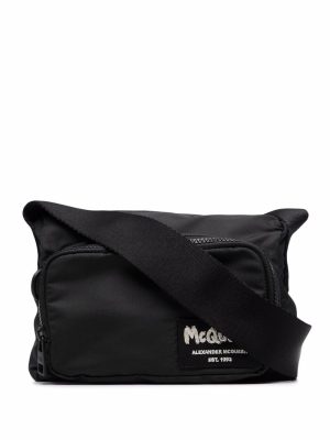 Alexander McQueen logo-patch crossbody bag