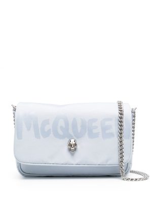 Alexander McQueen Graffiti-print skull-stud bag
