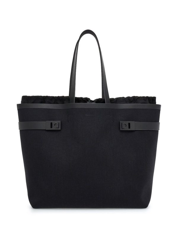 Ferragamo Gancini-buckle canvas tote bag