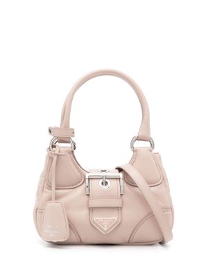 Prada triangle-logo tote bag