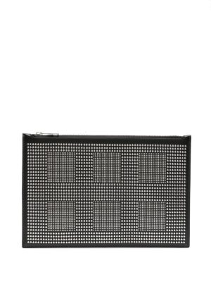 Alexander McQueen studed leather clutch bag
