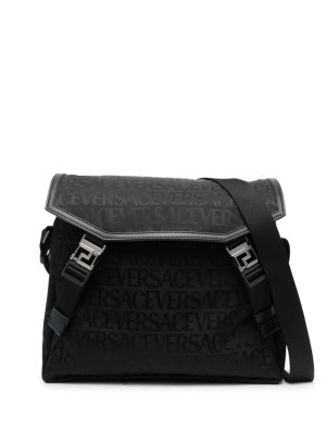 Versace Greca-plaque logo-print bag