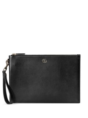 Gucci GG leather pouch