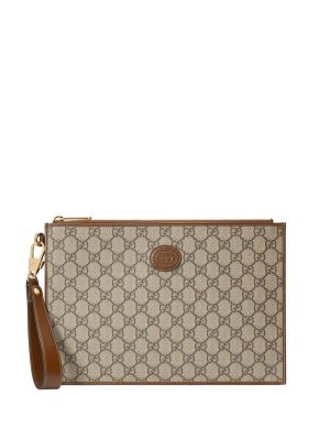 Gucci jacquard monogram clutch bag