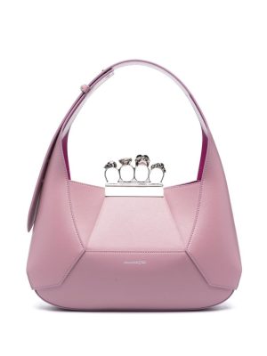 Alexander McQueen Jewelled Hobo leather tote bag