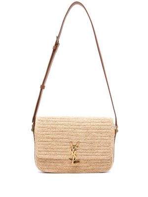 Saint Laurent Solferino raffia shoulder bag