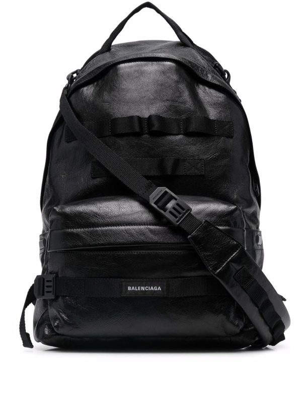 Balenciaga army multicarry leather backpack