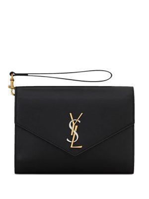 Saint Laurent Monogram plaque clutch bag