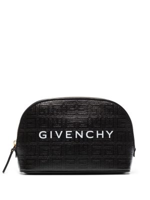 Givenchy logo-print embossed clutch
