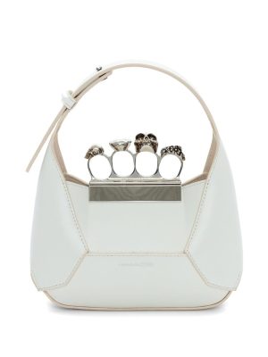 Alexander McQueen Jewelled Hobo leather mini bag