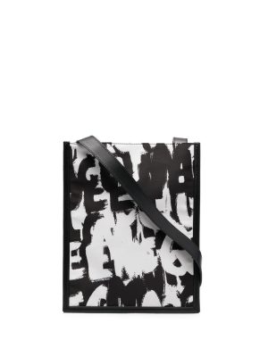Alexander McQueen graffiti-print shoulder bag