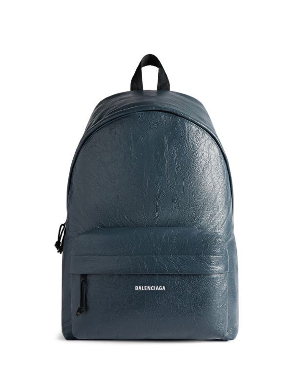 Balenciaga Explorer crinkled-leather backpack