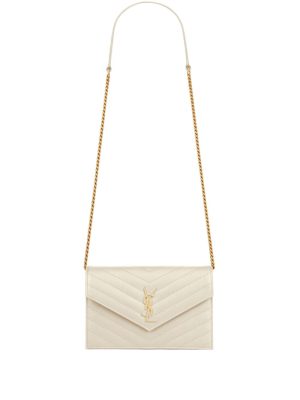 Saint Laurent small Cassandre leather clutch bag