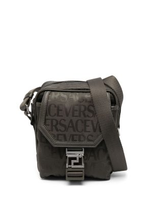 Versace Greca-plaque logo-print bag