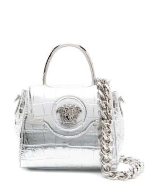 Versace small La Medusa leather tote bag