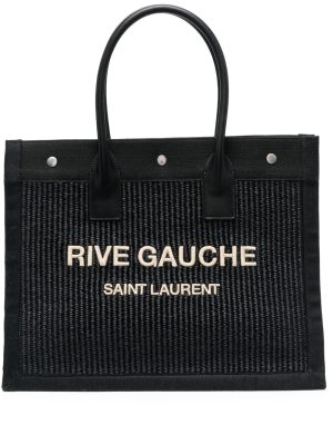 Saint Laurent Rive Gauche woven tote bag