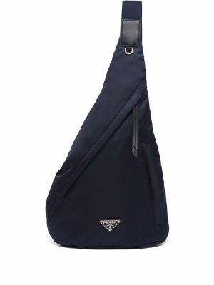 Prada Re-Nylon logo-plaque backpack